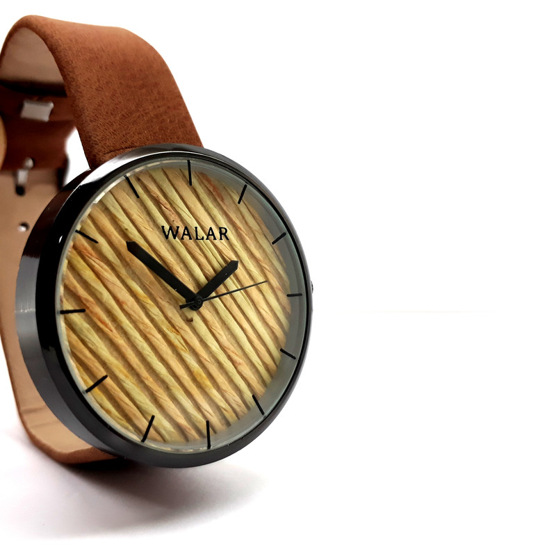 ساعت مچی عقربه ای والار مدل چوبی کد w-gh-1