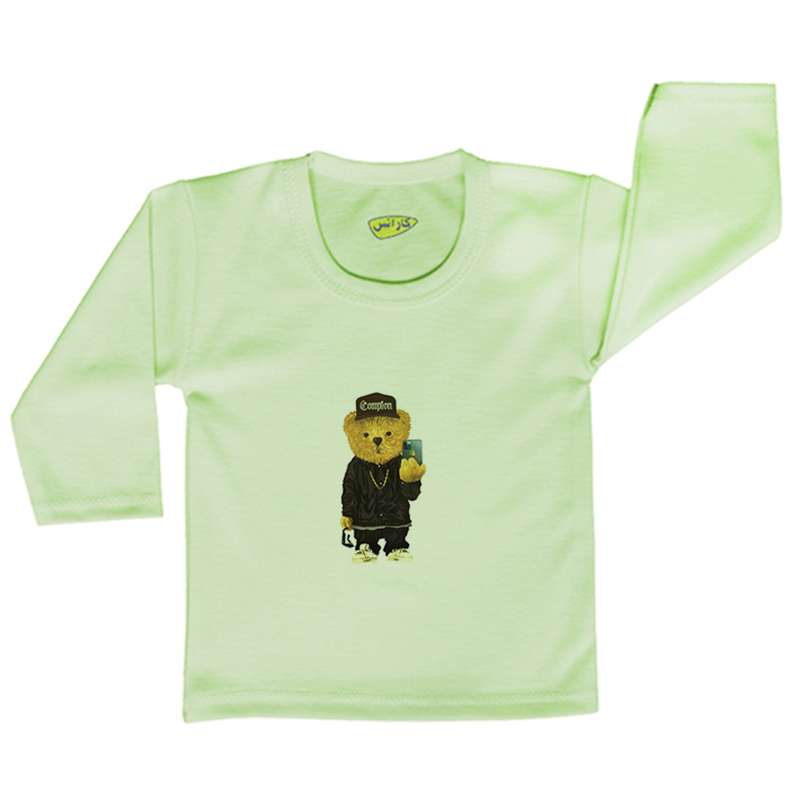 تی شرت آستین بلند نوزادی کارانس طرح تد مدل TLBGST-4011