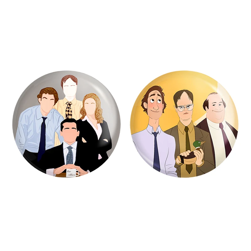 مگنت خندالو طرح سریال آفیس The Office کد 1022710223 مجموعه 2 عددی