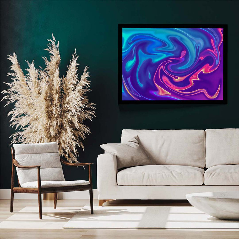 تابلو مدل abstract gradient swirl کد F-10016