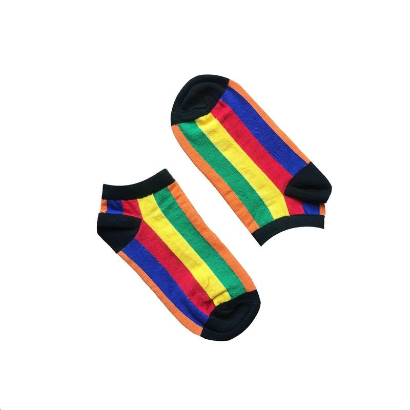 جوراب مدل مچی رنگین کمان کد N1