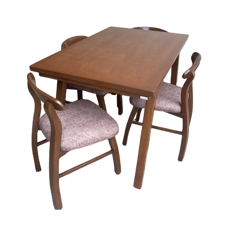 میز و صندلی ناهارخوری چهار نفره گالری چوب آشنایی مدل 731-4