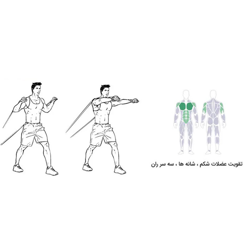 کش ورزشی تن زیب مدل CX200-25lb