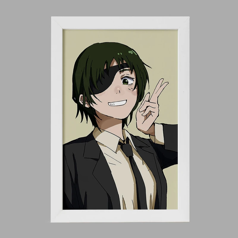 تابلو خندالو مدل هیمنو انیمه مرد اره ای Chainsaw Man  کد 23218