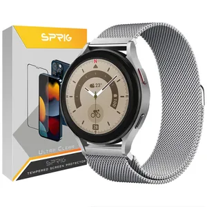 بند اسپریگ مدل Milanese مناسب برای ساعت هوشمند سامسونگ Galaxy Watch 5 Pro 45mm