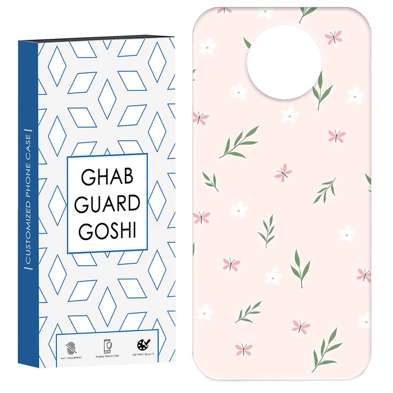 کاور قاب گارد گوشی طرح گل صورتی کد Dimo-056 مناسب برای گوشی موبایل شیائومی Redmi Note 9T