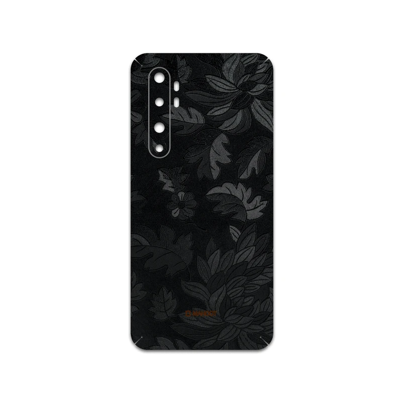 برچسب پوششی ماهوت مدل Black-Wildflower مناسب برای گوشی موبایل شیائومی Mi Note 10 Lite
