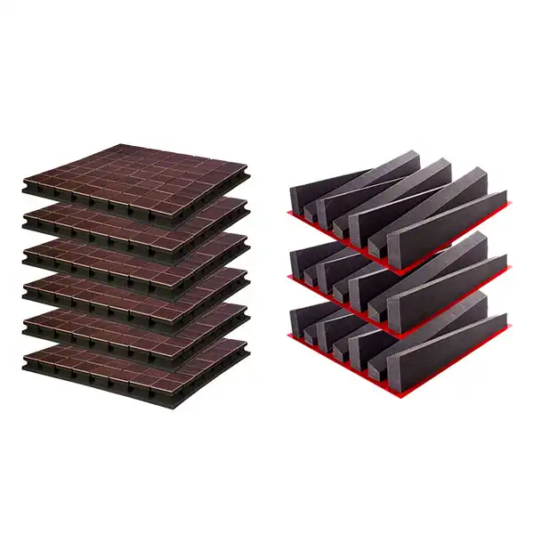 پنل آکوستیک مدل فلکسی جذب کننده صدا و سوند دیفیوزر پخش کننده کد وین مجموعه 9 عددی