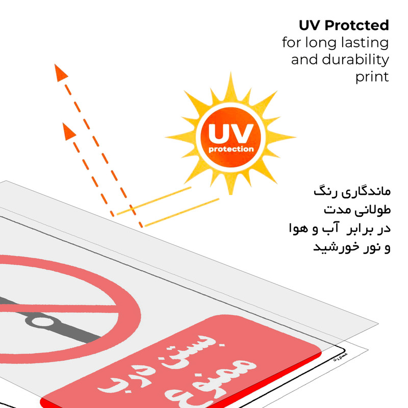 برچسب ایمنی مستر راد طرح بستن درب ممنوع مدل HSE-OSHA-0236