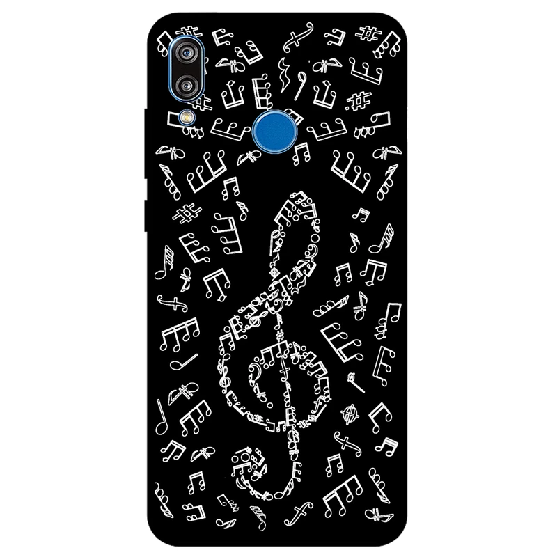 کاور مگافون طرح نوت موسیقی مدل 1370 مناسب برای گوشی موبایل آنر 10 Lite        