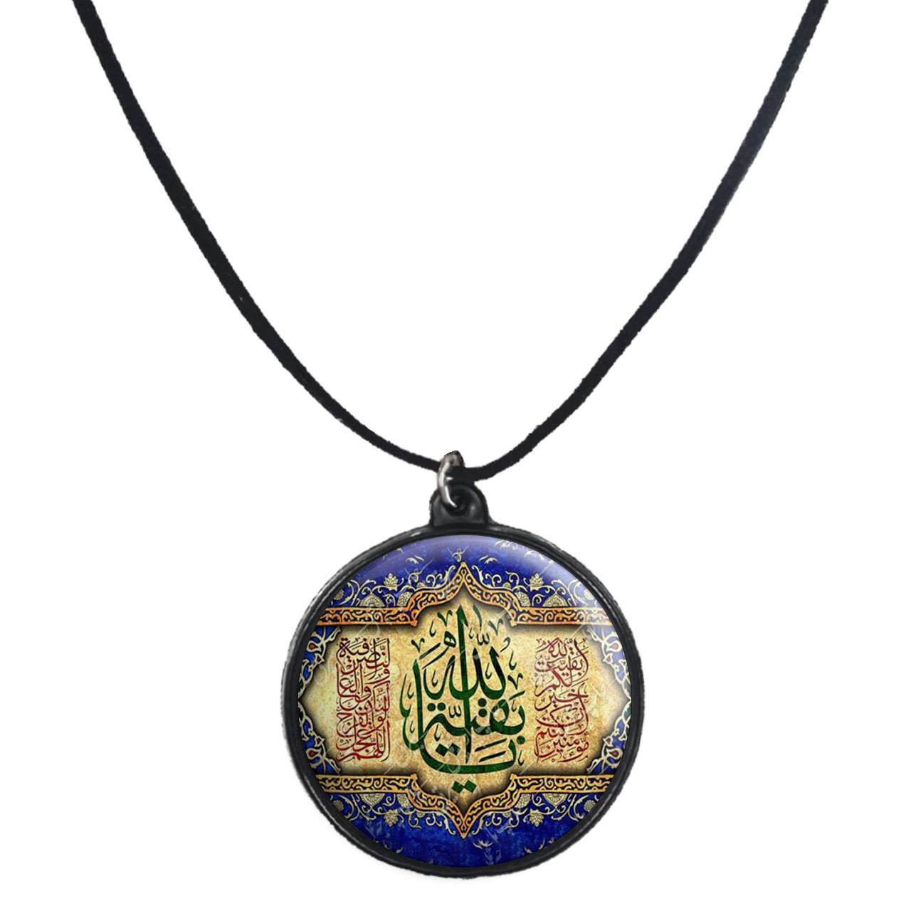 گردنبند پرمانه طرح امام زمان کد pmb.24214 مدل دو طرفه