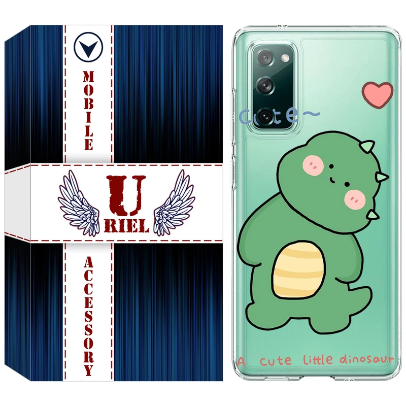 کاور یوریل مدل Clear کد 3 طرح دایناسور مناسب برای گوشی موبایل سامسونگ Galaxy S20 FE