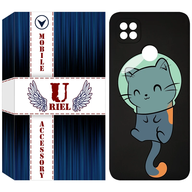 کاور یوریل قاب مدل KSH کد 61 طرح گربه مناسب برای گوشی موبایل شیائومی Redmi 9C / Redmi 10A