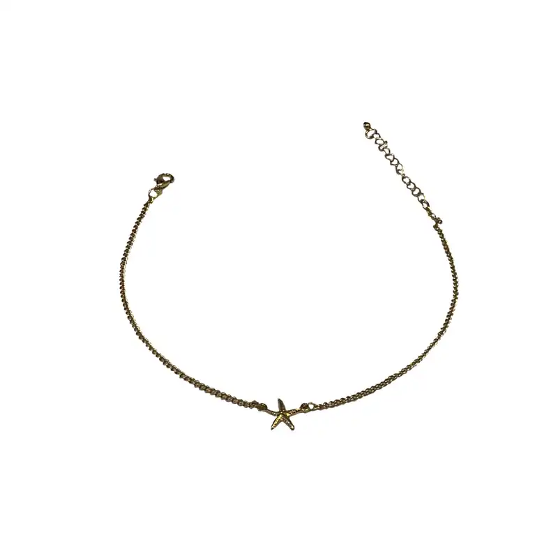 پابند زنانه سیکس مدل گوی و‌ستاره دریایی بسته دو عددی