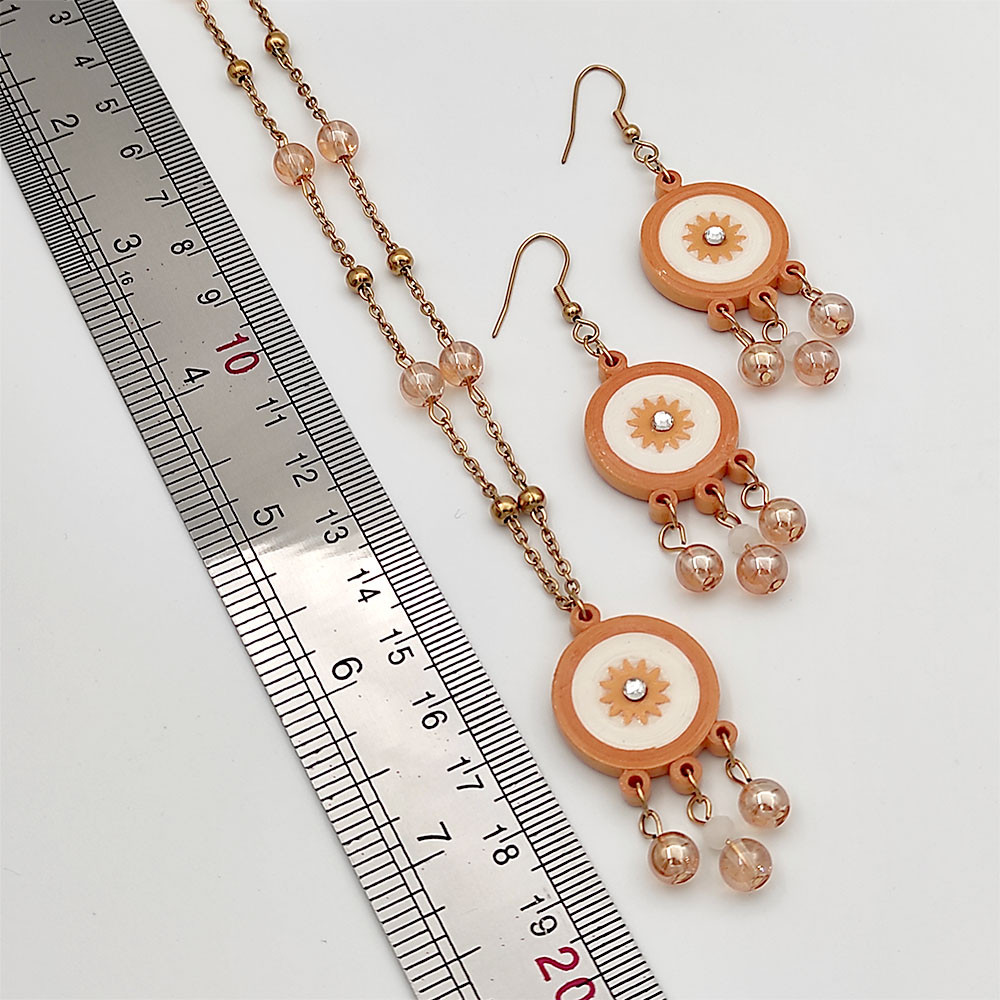 نیم ست زنانه مدل خورشید دست ساز