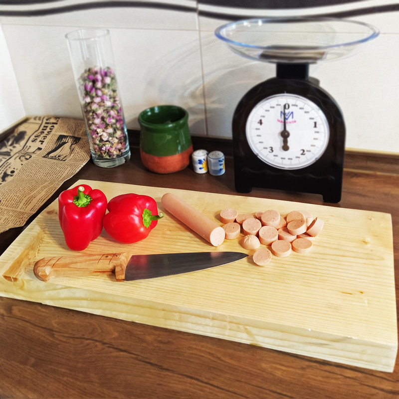 تخته گوشت مدل چوب طبیعی روس