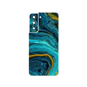 MAHOOT Turquoise marblewith golden streaks Cover Sticker for Samsung Galaxy S21 FE 5G
