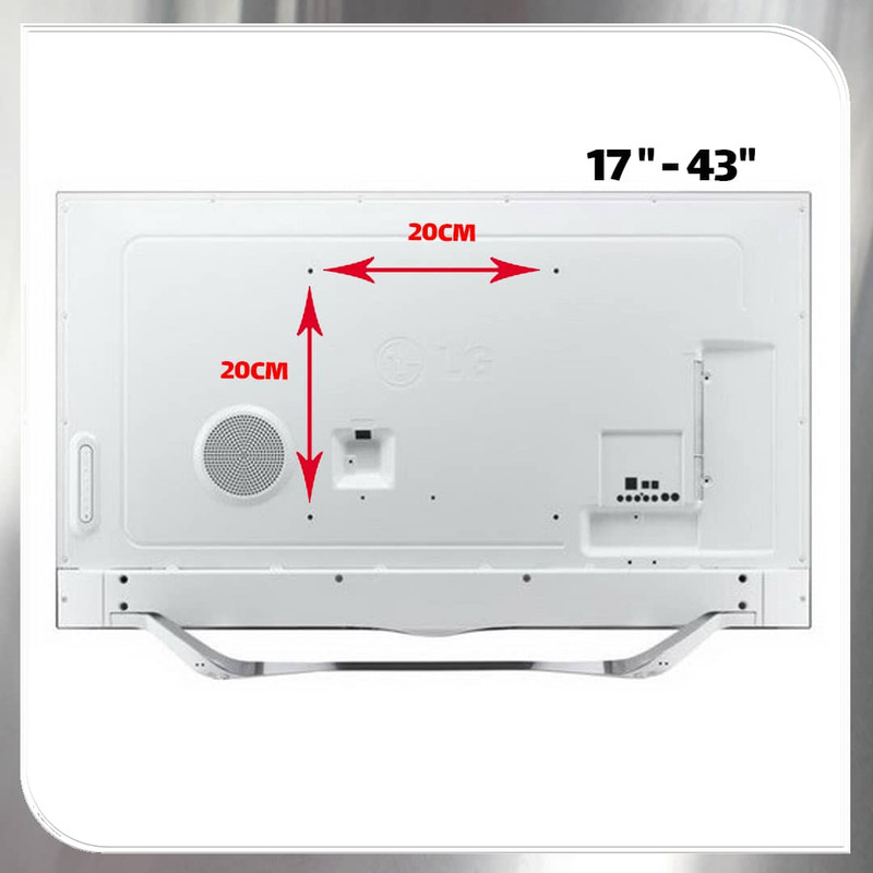 پایه دیواری تلویزیون سرافراز مدل براکت W7 مناسب برای تلویزیون های تا 43 اینچ