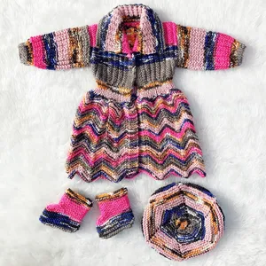 ست 3 تکه لباس بافتنی نوزاد کد 4646