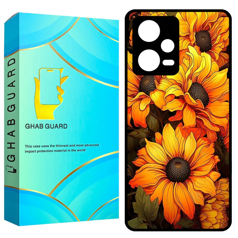 کاور قاب گارد طرح آفتاب گردان مدل GCHPN12P مناسب برای گوشی موبایل شیائومی Redmi Note 12 Pro 5G