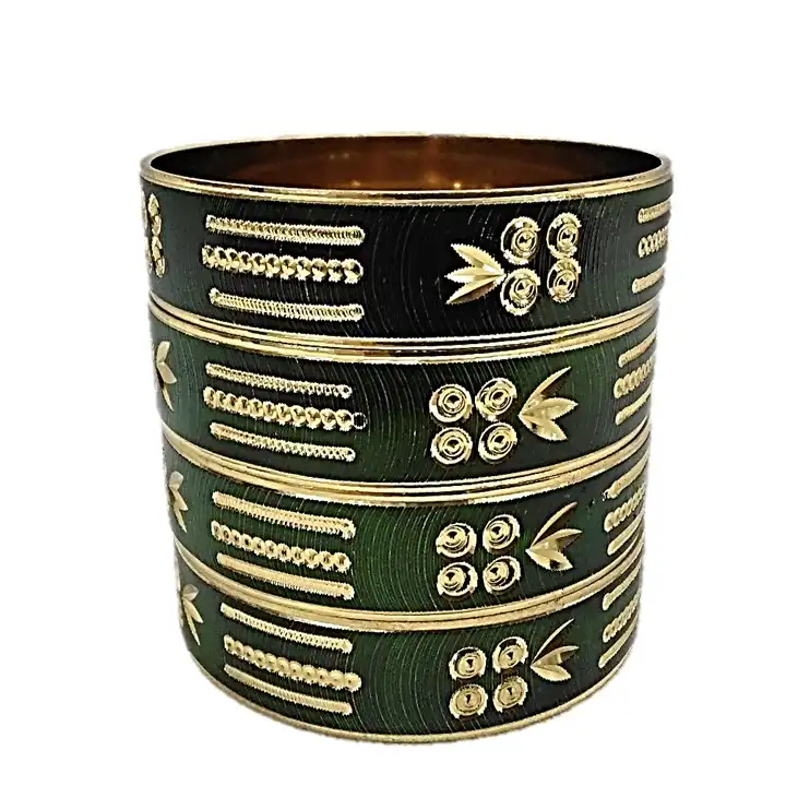 النگو زنانه مدل هندی کد glsr-22100 مجموعه 4 عددی