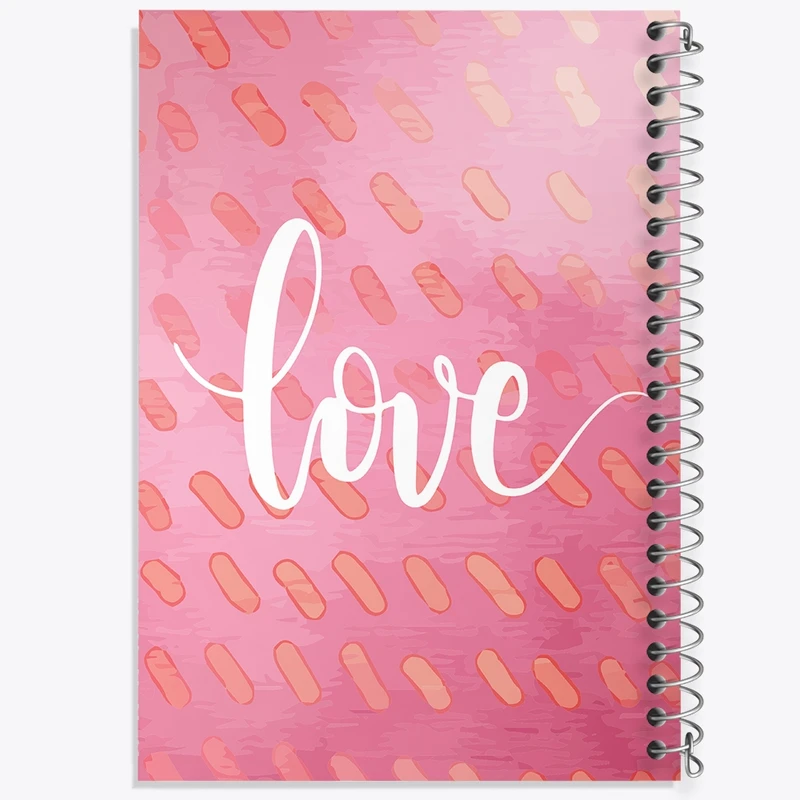 دفتر شطرنجی 50 برگ خندالو مدل Love کد F2007