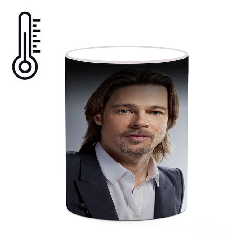ماگ حرارتی کاکتی طرح برد پیت Brad Pitt مدل mgh25295