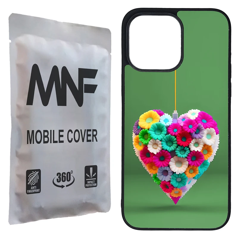 کاور ام ان اف طرح گل قلبی کد P-189 مناسب برای گوشی موبایل اپل iPhone 14 Pro Max