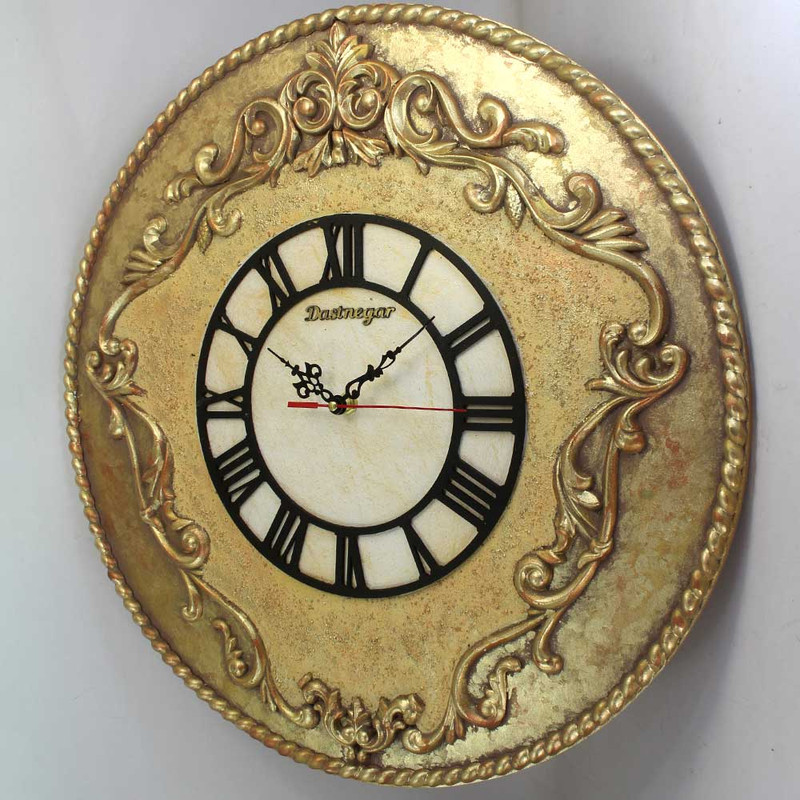 ساعت دیواری چوبی طرح Rewin کد 48