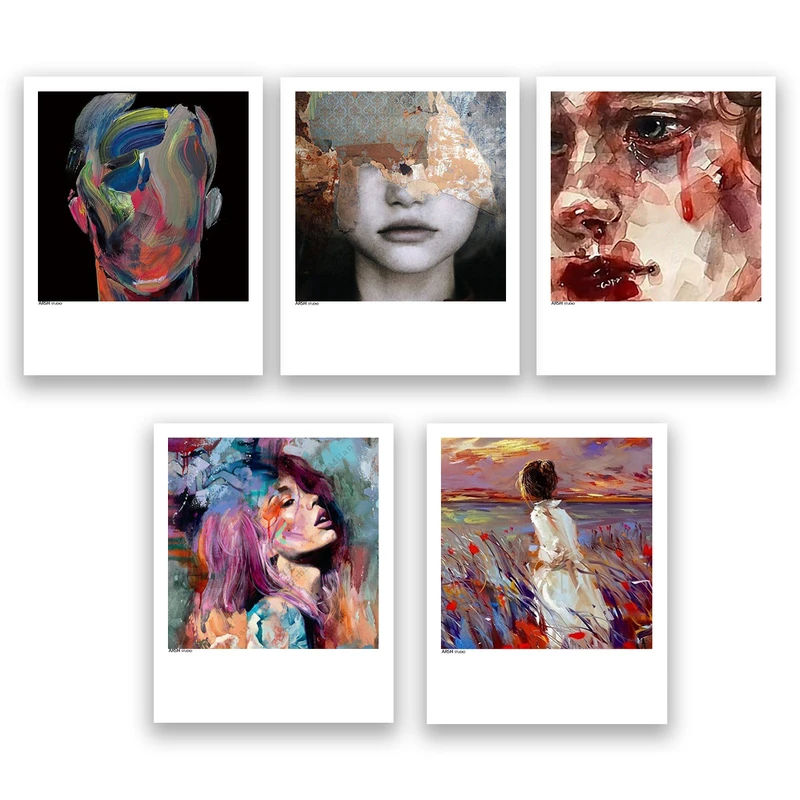 آویز تزیینی عرش مدل فانتزی هنری کد Asa629 مجموعه پنج عددی