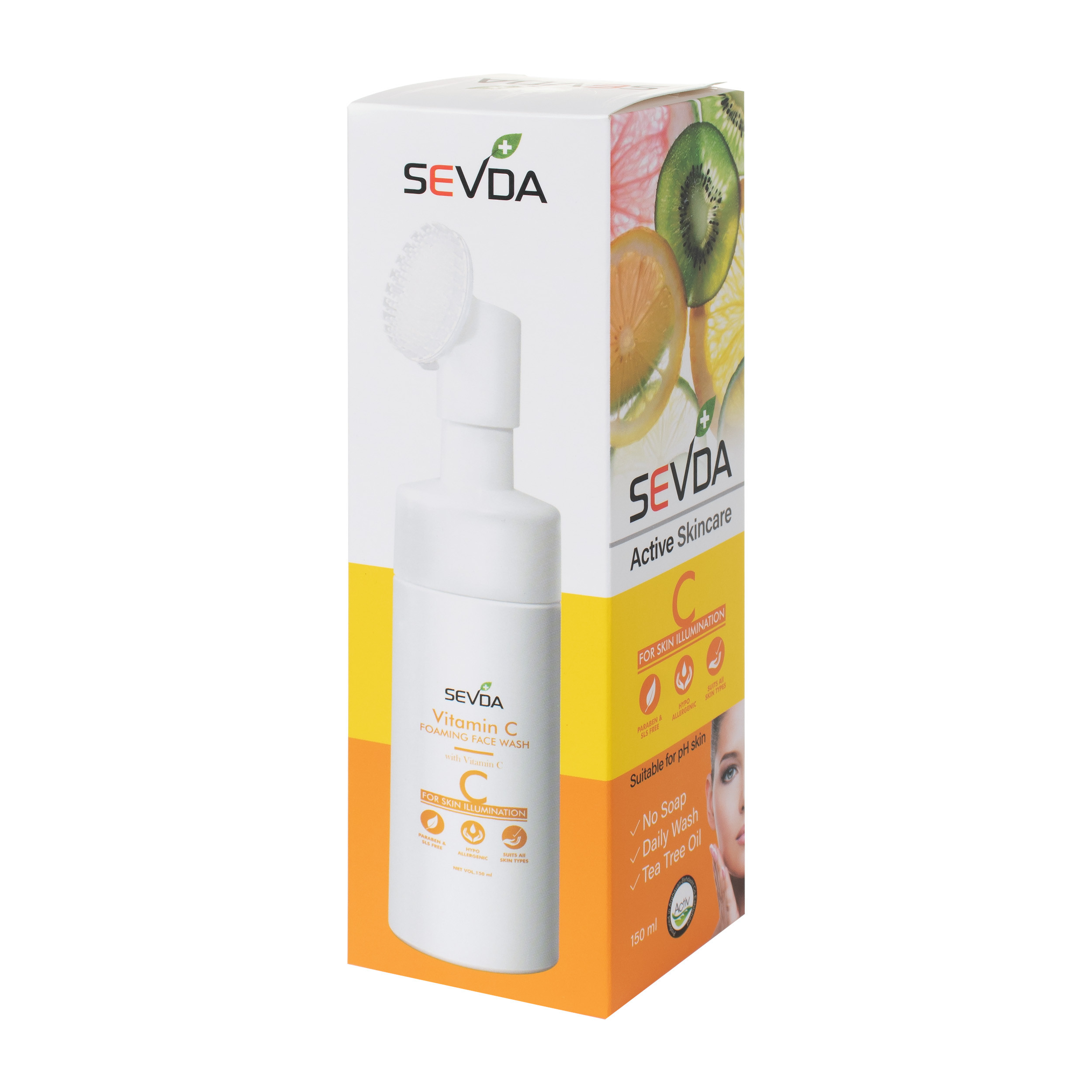 فوم شستشو صورت سودا مدل VITAMIN C حجم 150 میلی لیتر فوم شستشو صورت سودا مدل VITAMIN C حجم 150 میلی لیتر