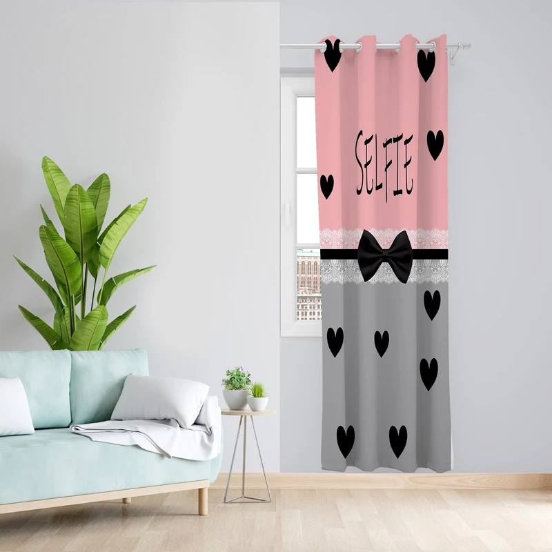 پرده مدل مخمل پانچی کد 1204 سایز 140x200 سانتی متر