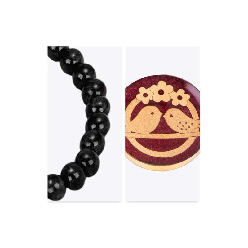 دستبند زنانه زرسام مدل مرغ عشق کد 10007761