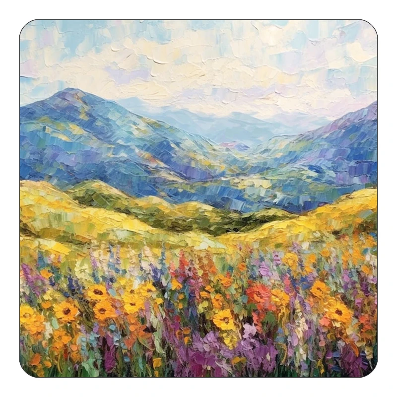 مگنت کاکتی طرح نقاشی رنگ روغن مدل mp71393