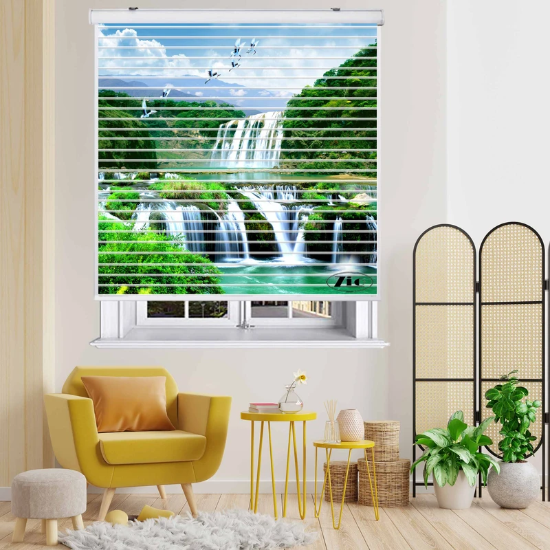 پرده زبرا زیو مدل L-5025 سایز 150x150 سانتی متر