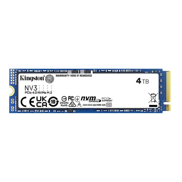 اس اس دی اینترنال PCIe Gen4 x4 کینگستون مدل SNV3S ظرفیت 4 ترابایت