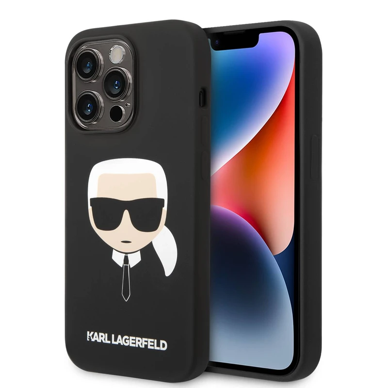 کاور کارل لاگرفلد مدل SILICONE HEAD مناسب برای گوشی موبایل اپل IPHONE 14 PROMAX