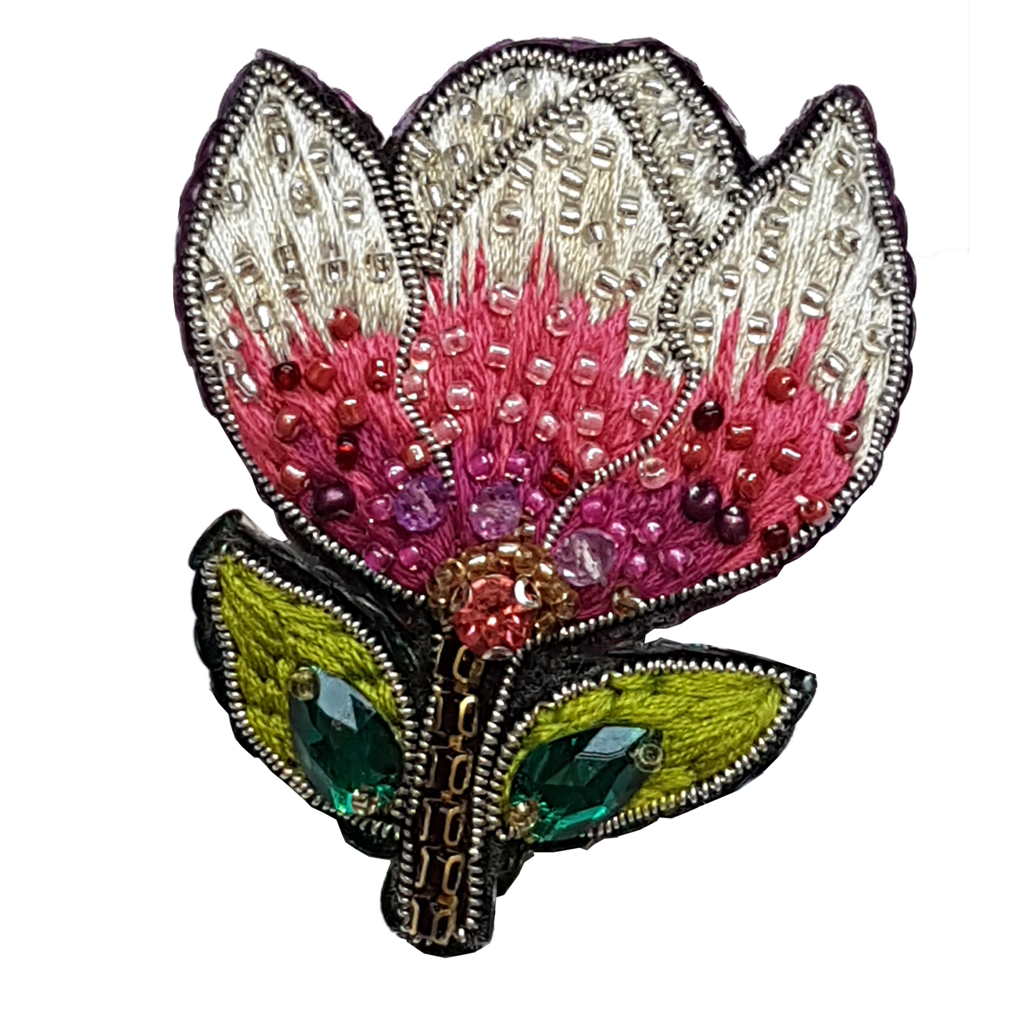 سنجاق سینه زنانه مدل گل کد GOL121