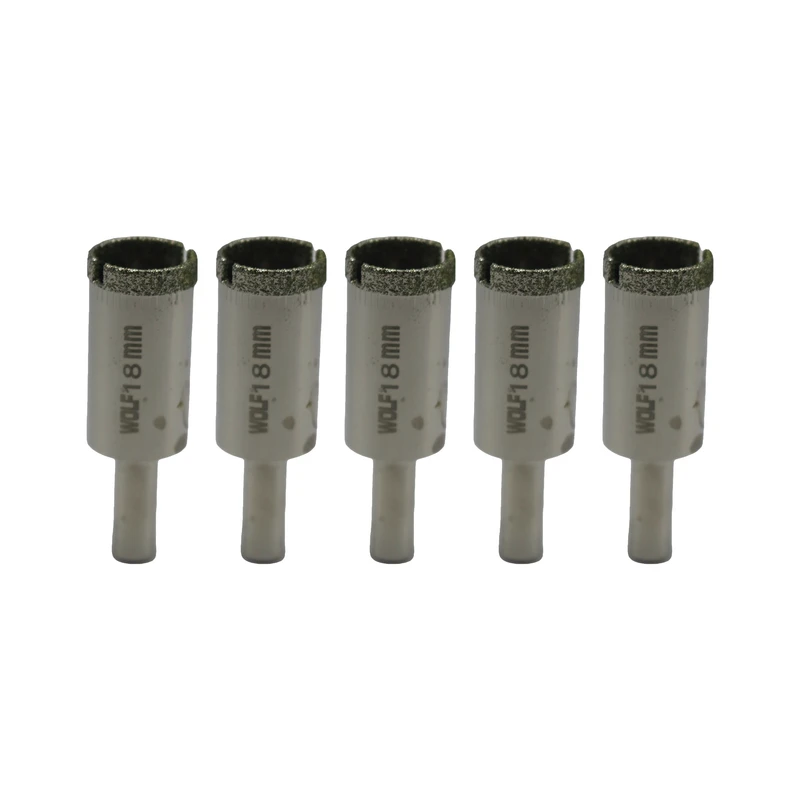 مته گرد بر شیشه ولف مدل YP-018 سایز 18 میلی متر مجموعه 5 عددی 