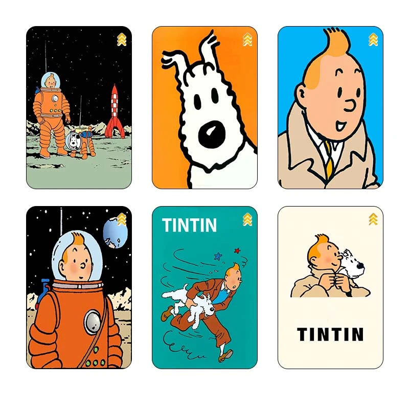 استيکر کارت کارنيکا طرح ماجراهای تن‌تن tin tin کد 76129 مجموعه 6 عددی