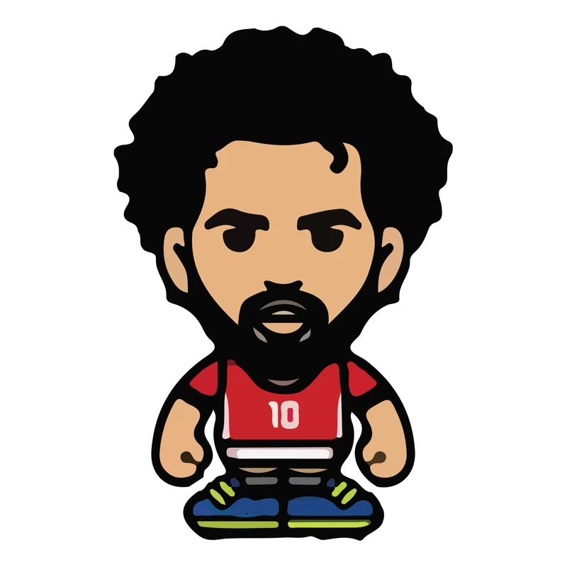 استیکر لپ تاپ طرح محمد صلاح کد 1048