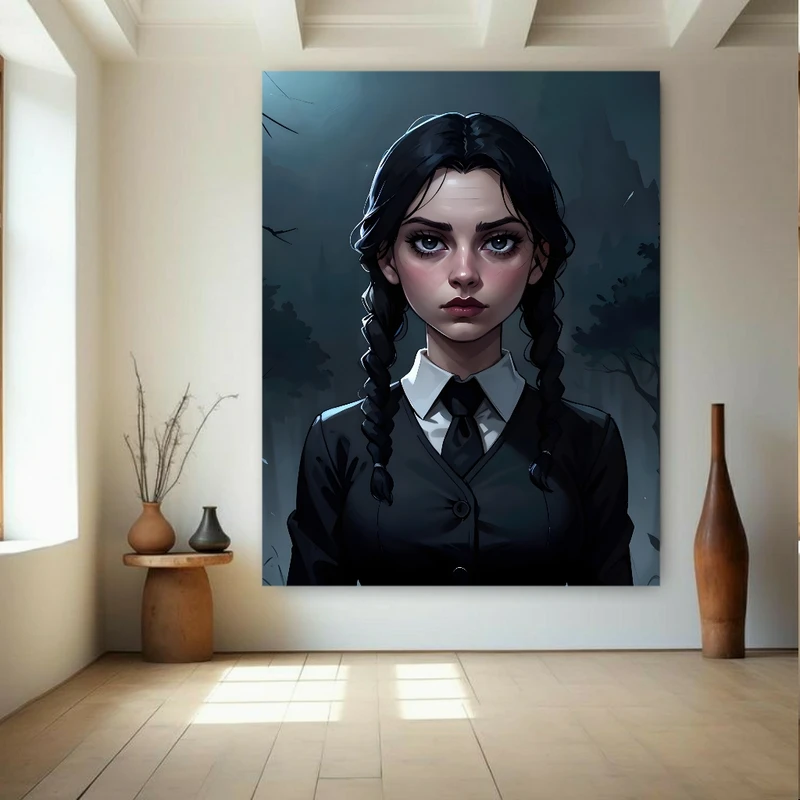 پوستر پارچه ای طرح مخمل دیجیتال مدل وندزدی آدامز کد BK24271