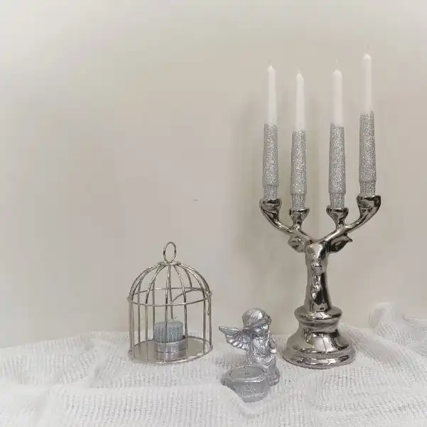 شمع مدل قلمی نیم اکلیلی بسته 2 عددی