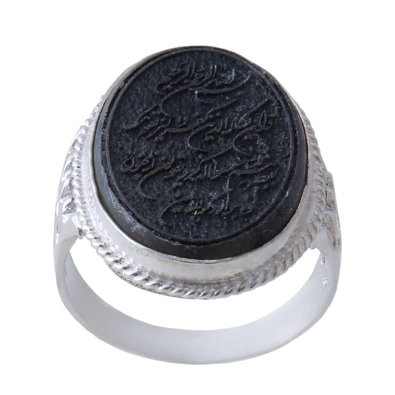 انگشتر نقره مردانه بازرگانی میلادی مدل حدید کد AM_530