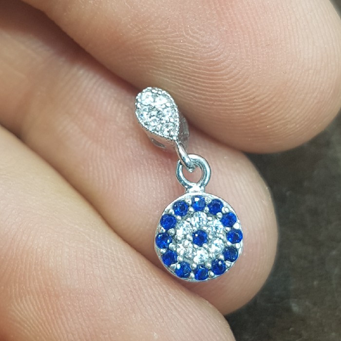 آویز گردنبند نقره زنانه مدل چشم نظر کد P120