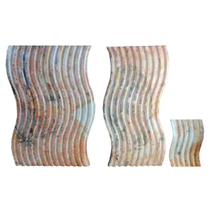 استند تزئینی مدل رایزر طرح موج شیاردار کد 2690 مجموعه 3 عددی