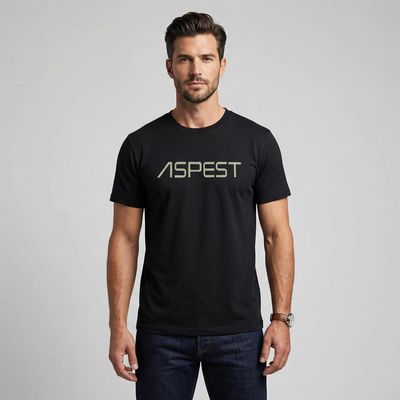 تیشرت آستین کوتاه مردانه اسپست مدل ASP-TBLK--D