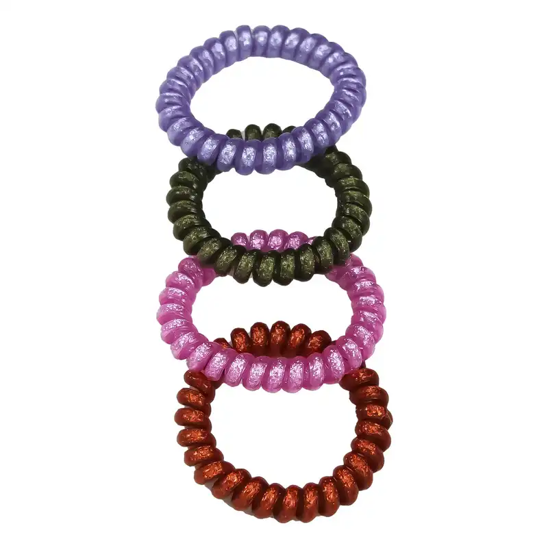 کش مو مدل سیم تلفنی شاین دار کد 01