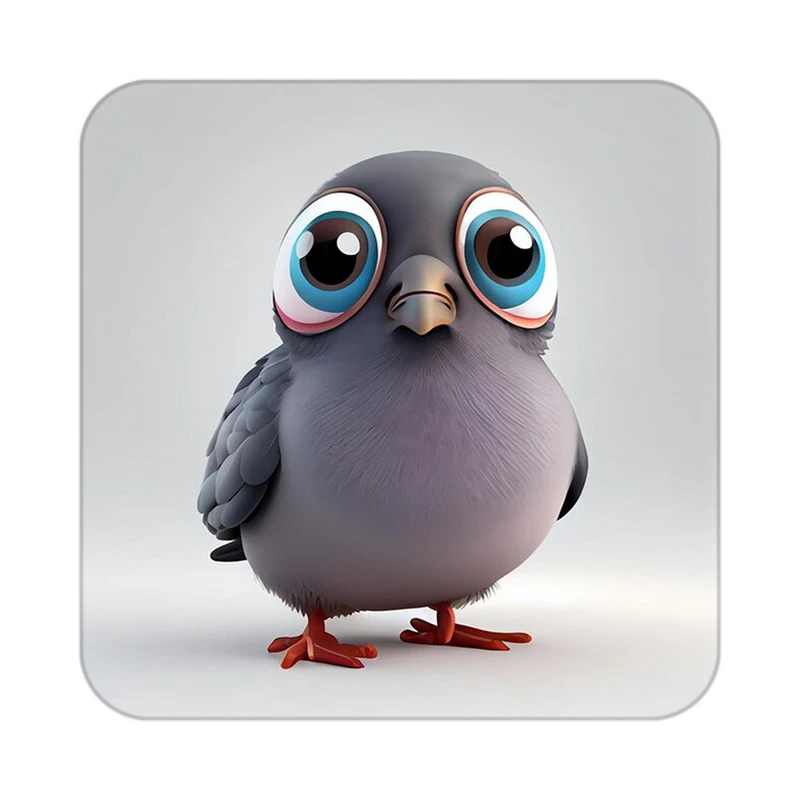 زیر لیوانی کاکتی طرح حیوانات کارتونی مدل mp27460