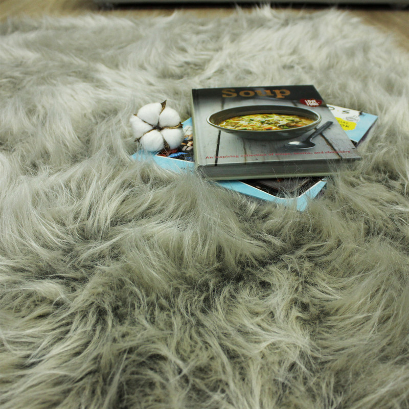 فرش ماشینی شاران هوم طرح خز پرز بلند فانتزی